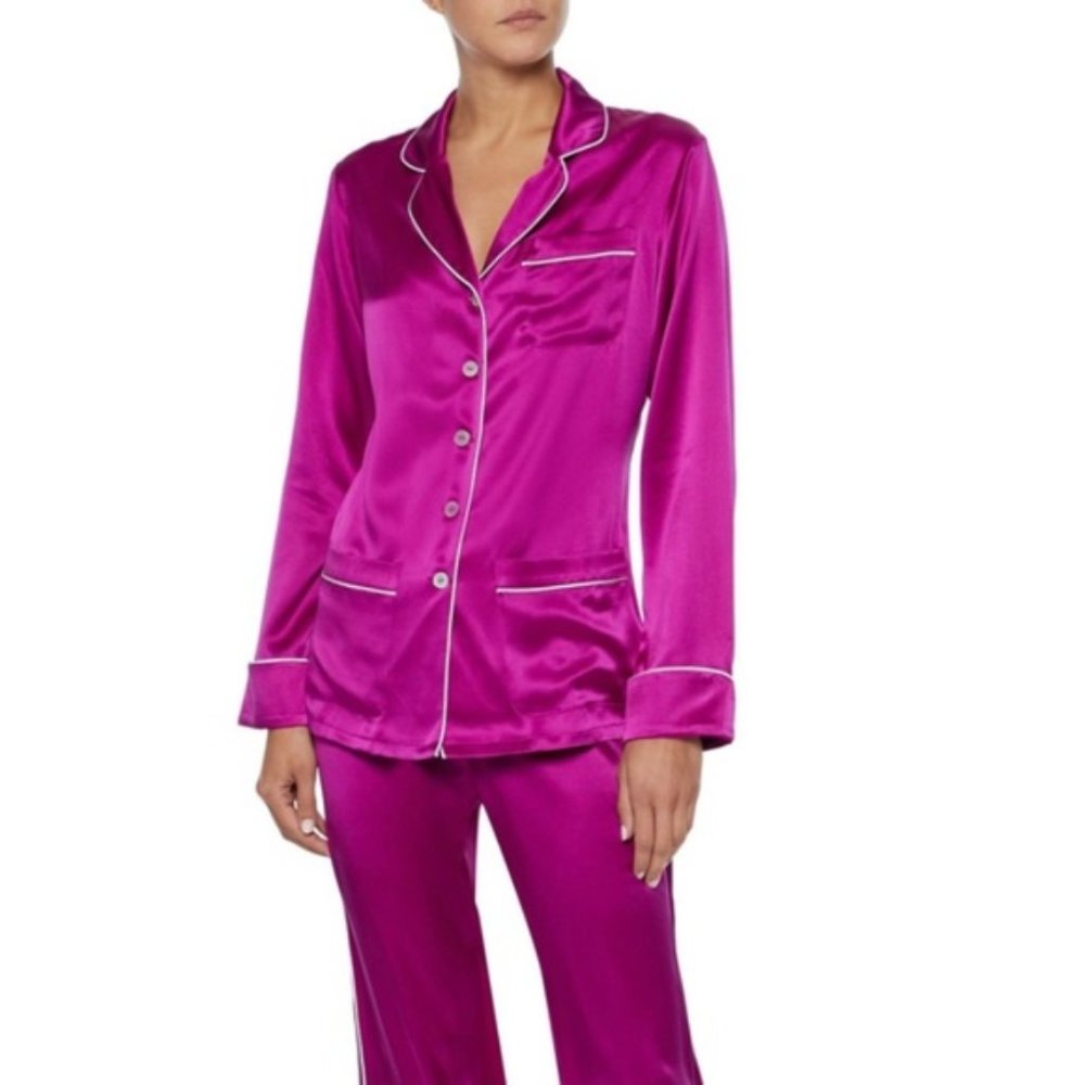Olivia Von Halle Magenta Sz 1 Pyjama Pajama Set